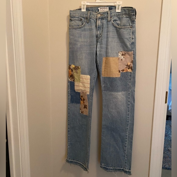 Levi’s with customized patchwork size width 32 length 34 - Picture 2 of 6